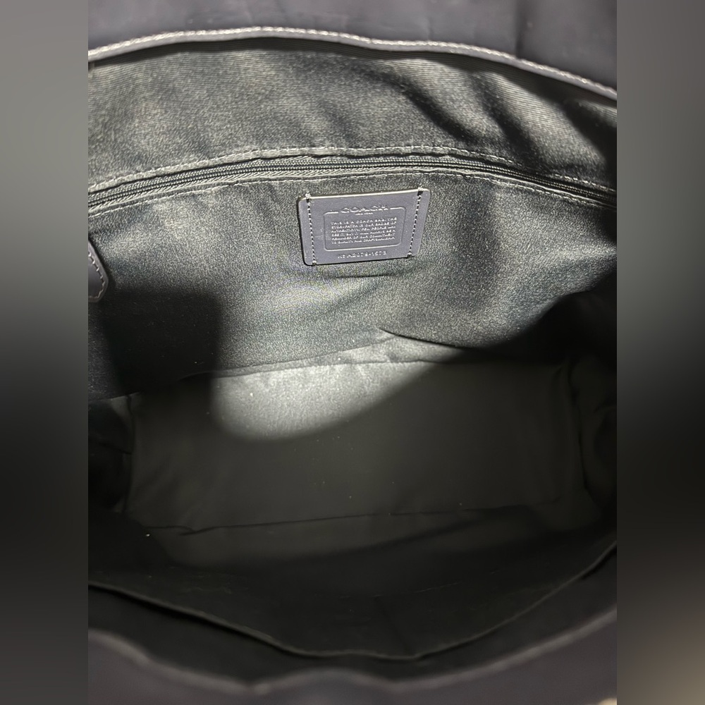 Coach Green Leather shoulder Tote Bag May - Picture 10 of 12